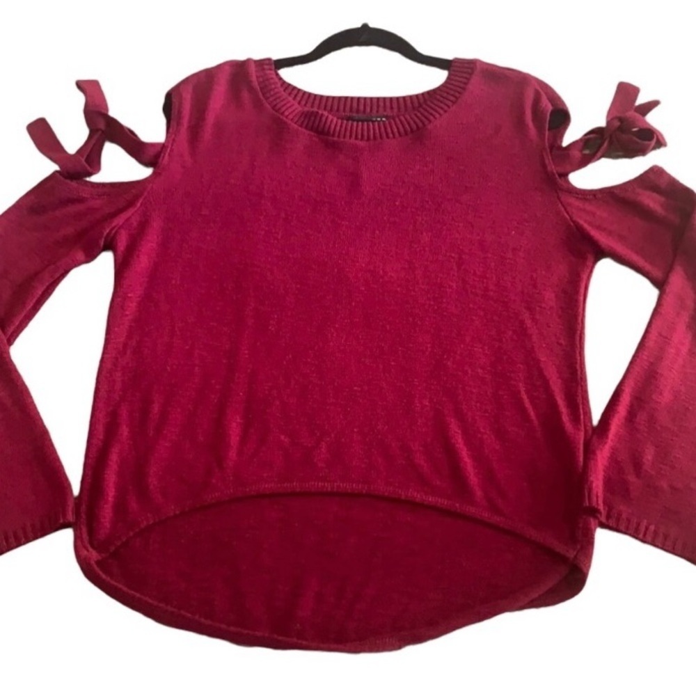 Express cold shoulders sweater
